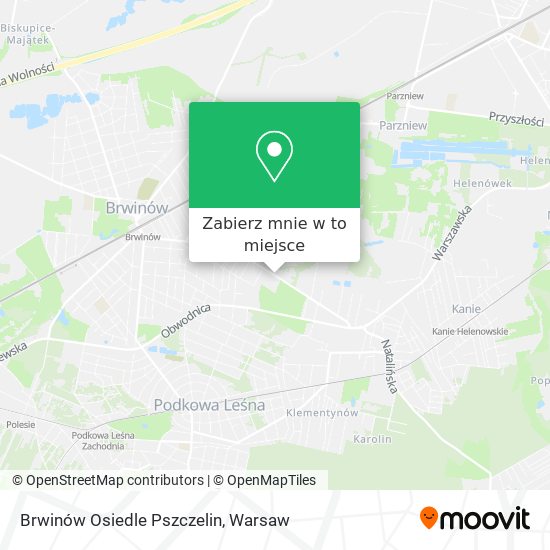 Mapa Brwinów Osiedle Pszczelin