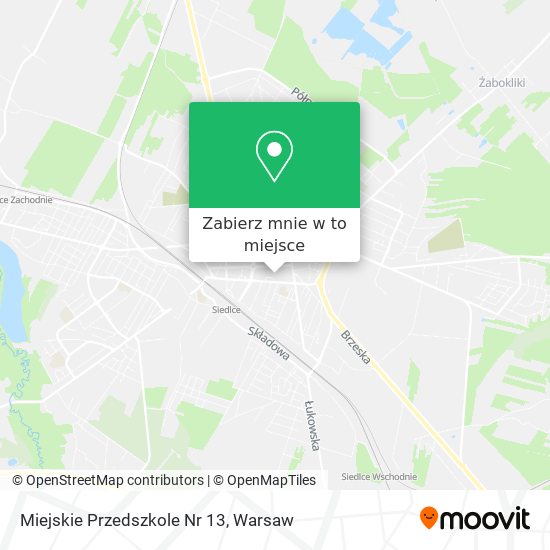 Mapa Miejskie Przedszkole Nr 13