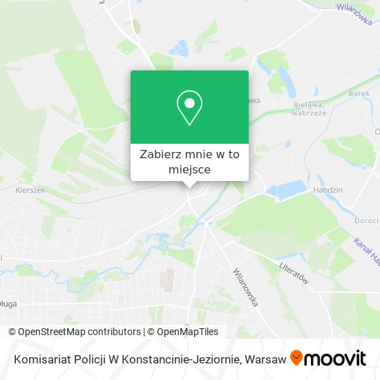 Mapa Komisariat Policji W Konstancinie-Jeziornie