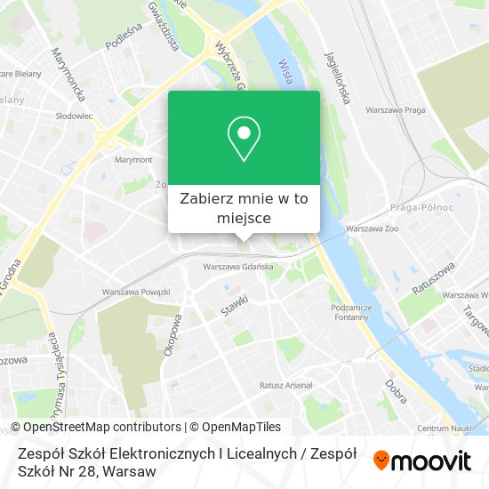 Mapa Zespół Szkół Elektronicznych I Licealnych / Zespół Szkół Nr 28