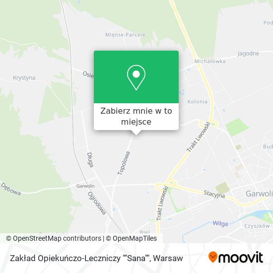 Mapa Zakład Opiekuńczo-Leczniczy ""Sana""