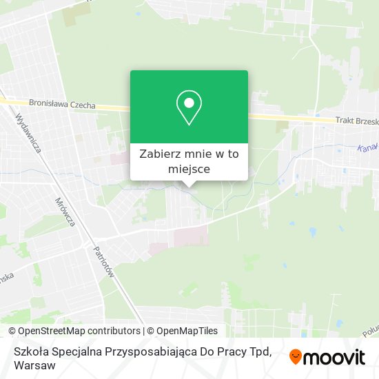 Mapa Szkoła Specjalna Przysposabiająca Do Pracy Tpd