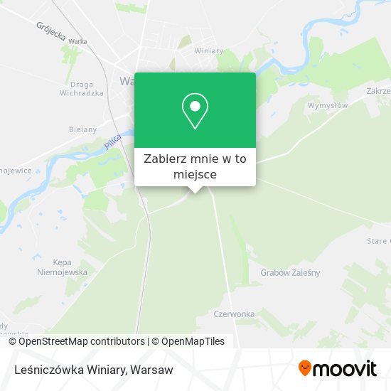 Mapa Leśniczówka Winiary