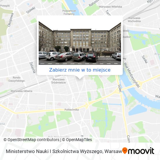 Mapa Ministerstwo Nauki I Szkolnictwa Wyższego