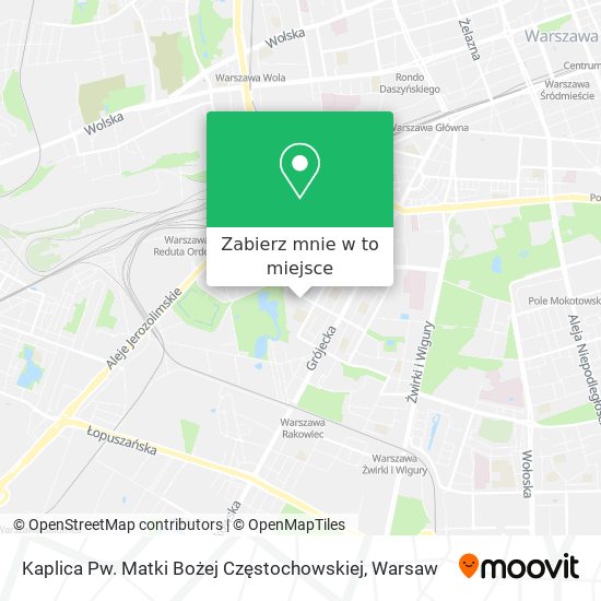 Mapa Kaplica Pw. Matki Bożej Częstochowskiej