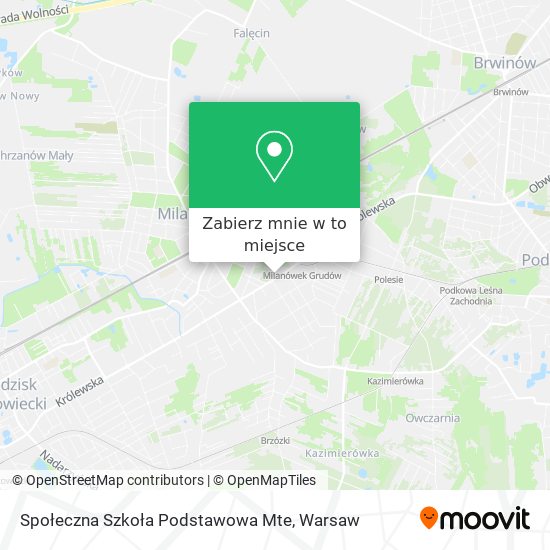 Mapa Społeczna Szkoła Podstawowa Mte