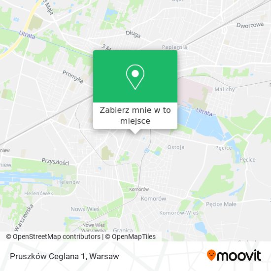 Mapa Pruszków Ceglana 1