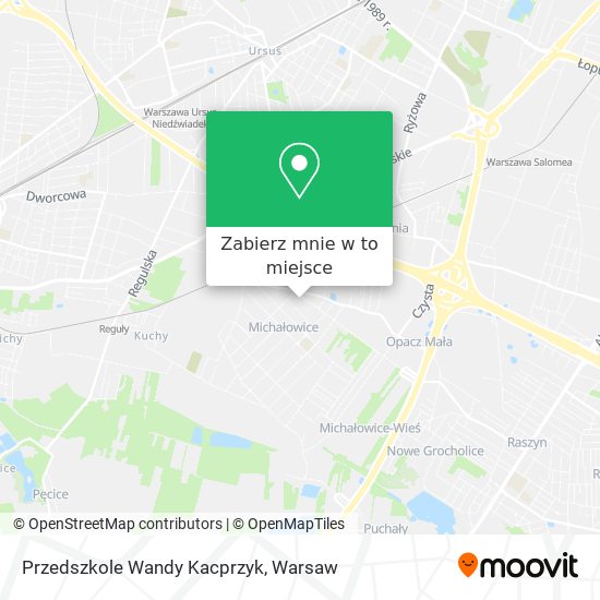 Mapa Przedszkole Wandy Kacprzyk