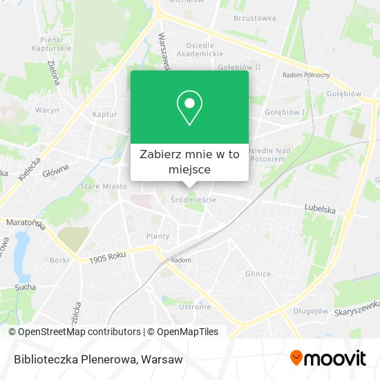 Mapa Biblioteczka Plenerowa