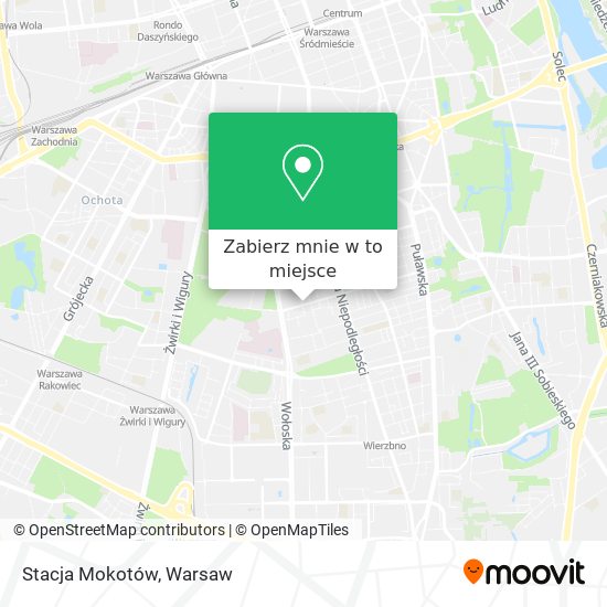 Mapa Stacja Mokotów