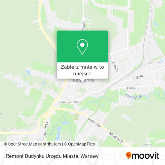 Mapa Remont Budynku Urzędu Miasta