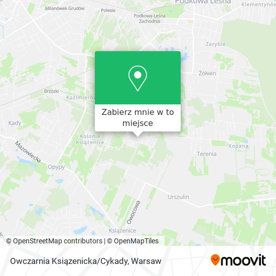 Mapa Owczarnia Ksiązenicka/Cykady