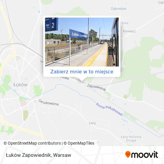 Mapa Łuków Zapowiednik