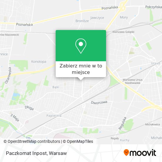 Mapa Paczkomat Inpost