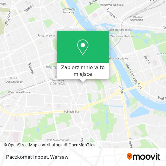 Mapa Paczkomat Inpost