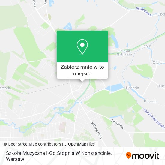 Mapa Szkoła Muzyczna I-Go Stopnia W Konstancinie