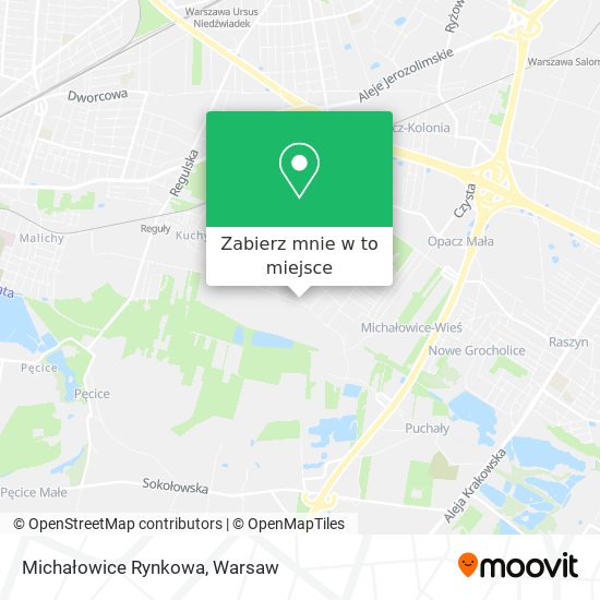 Mapa Michałowice Rynkowa