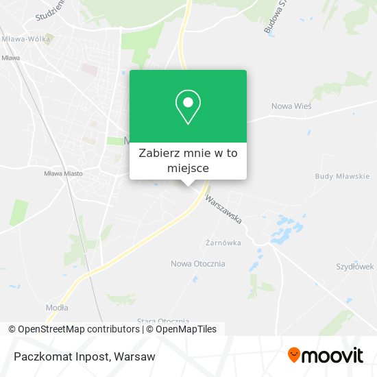 Mapa Paczkomat Inpost