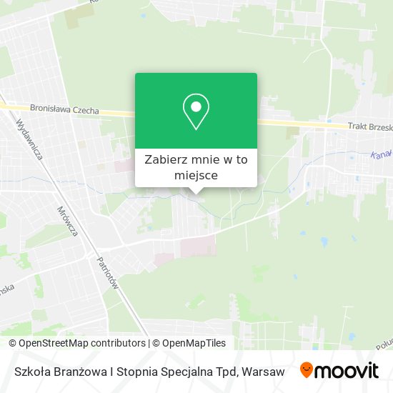 Mapa Szkoła Branżowa I Stopnia Specjalna Tpd