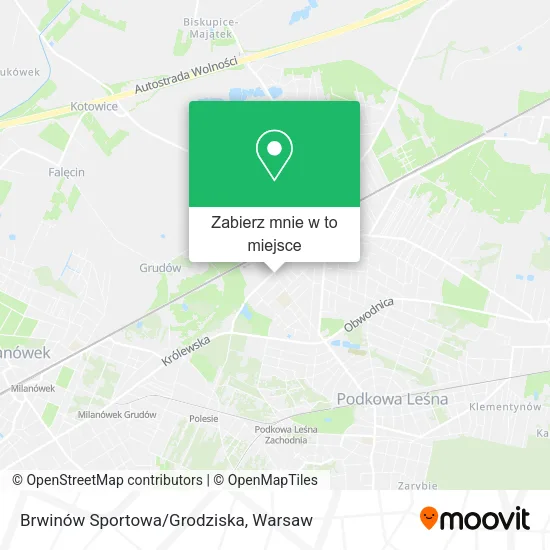 Mapa Brwinów Sportowa/Grodziska