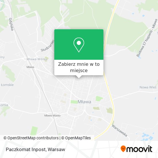 Mapa Paczkomat Inpost