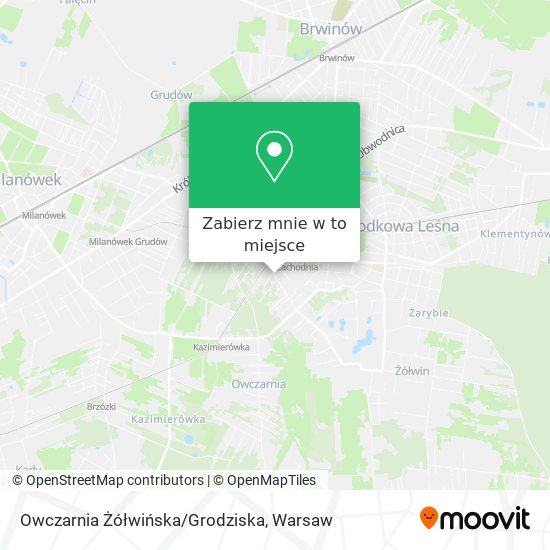 Mapa Owczarnia Żółwińska/Grodziska