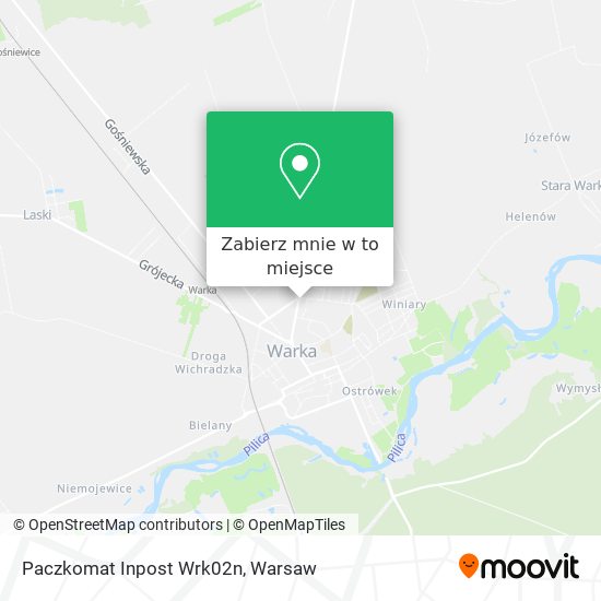 Mapa Paczkomat Inpost Wrk02n