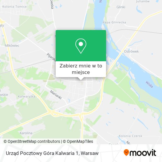 Mapa Urząd Pocztowy Góra Kalwaria 1