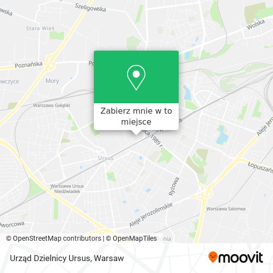 Mapa Urząd Dzielnicy Ursus