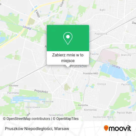 Mapa Pruszków Niepodległości