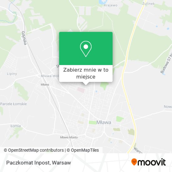 Mapa Paczkomat Inpost