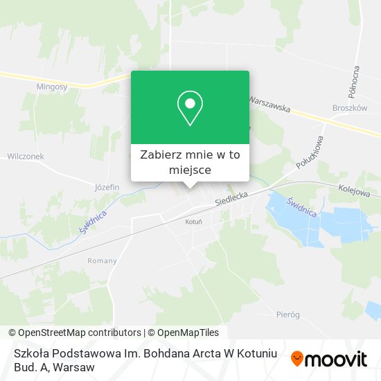 Mapa Szkoła Podstawowa Im. Bohdana Arcta W Kotuniu Bud. A