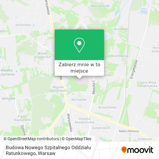 Mapa Budowa Nowego Szpitalnego Oddziału Ratunkowego