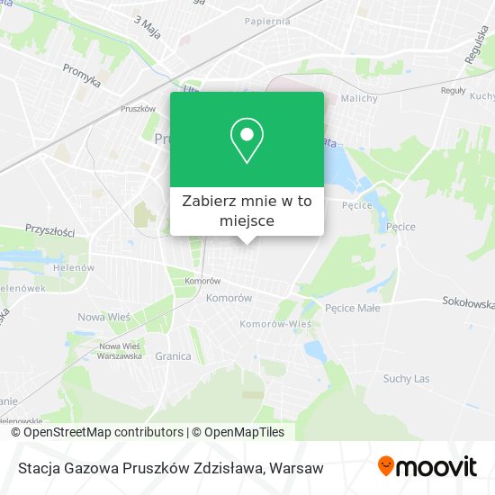 Mapa Stacja Gazowa Pruszków Zdzisława