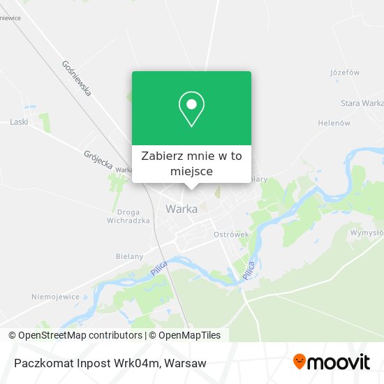 Mapa Paczkomat Inpost Wrk04m