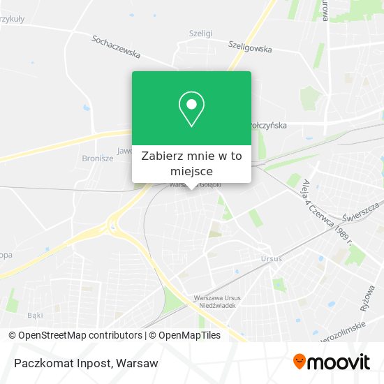 Mapa Paczkomat Inpost