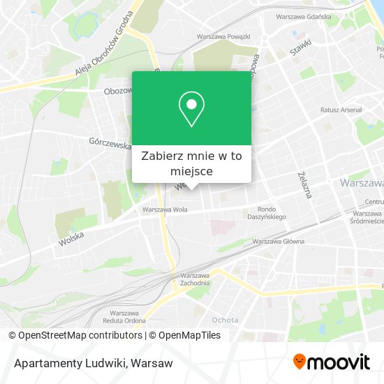 Mapa Apartamenty Ludwiki