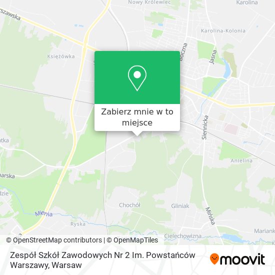 Mapa Zespół Szkół Zawodowych Nr 2 Im. Powstańców Warszawy