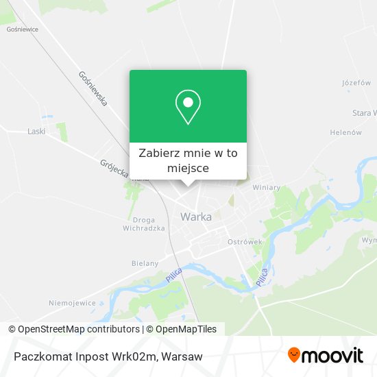 Mapa Paczkomat Inpost Wrk02m