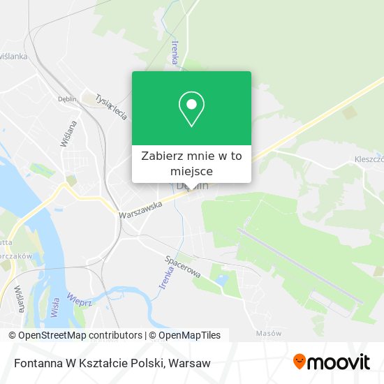 Mapa Fontanna W Kształcie Polski