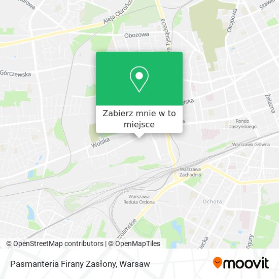 Mapa Pasmanteria Firany Zasłony