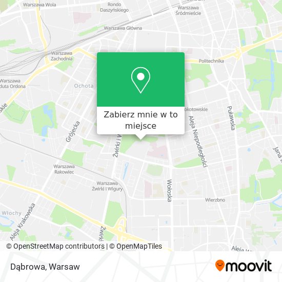 Mapa Dąbrowa