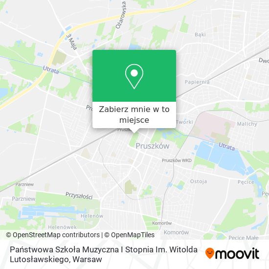 Mapa Państwowa Szkoła Muzyczna I Stopnia Im. Witolda Lutosławskiego