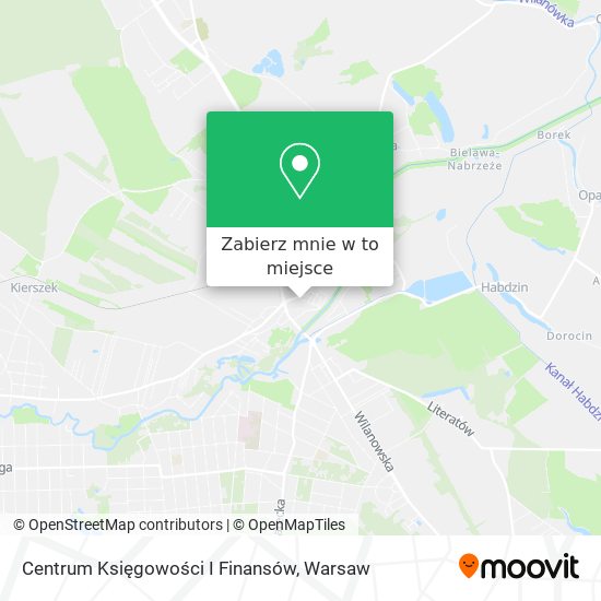 Mapa Centrum Księgowości I Finansów