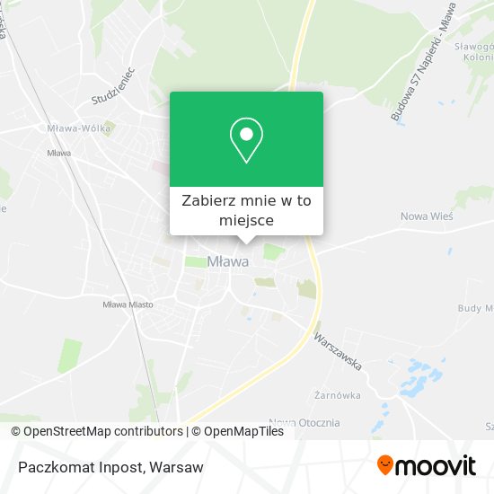 Mapa Paczkomat Inpost