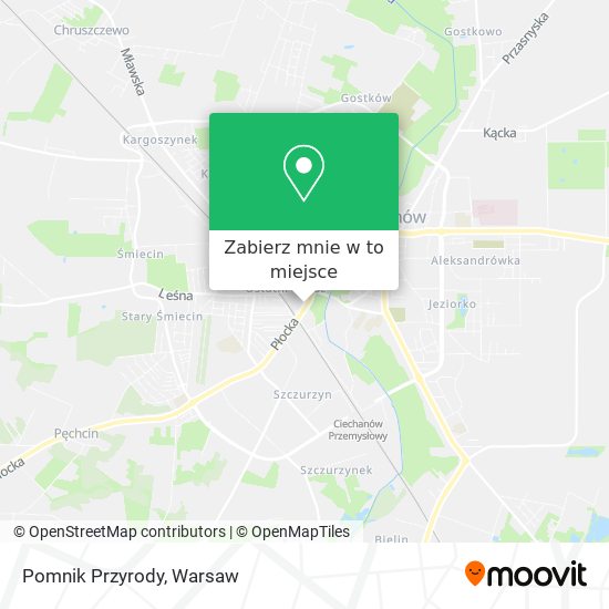 Mapa Pomnik Przyrody