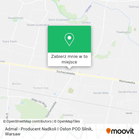 Mapa Admal - Producent Nadkoli I Osłon POD Silnik