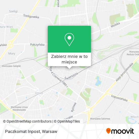 Mapa Paczkomat Inpost