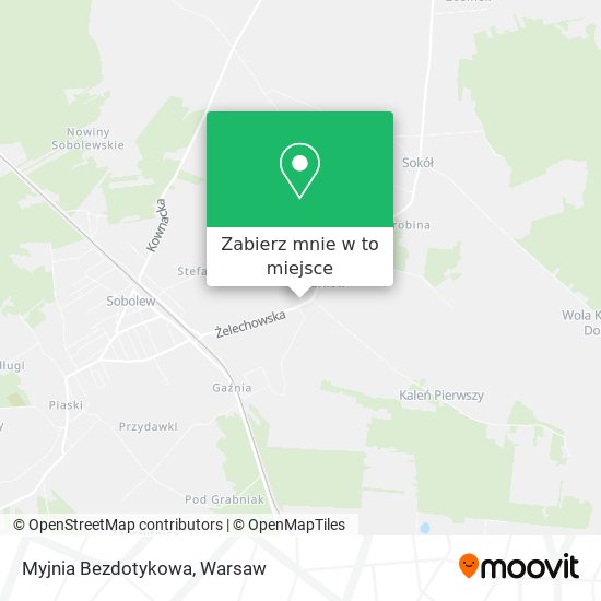 Mapa Myjnia Bezdotykowa