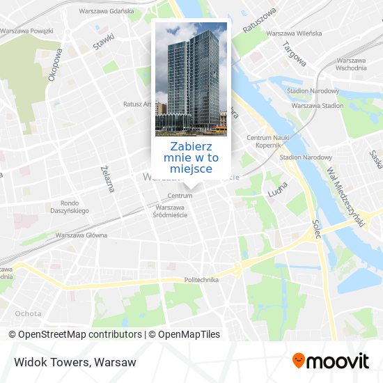 Mapa Widok Towers